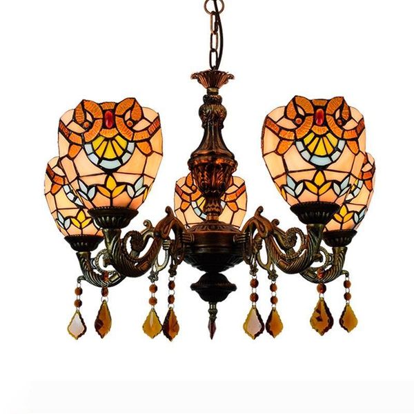 european retro creative warm color lamp tiffany stained glass dining room baroque chandelier tf032
european retro creative warm color lamp tiffany stained glass dining room baroque chandelier tf032