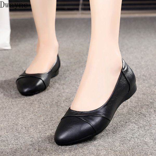 2020 autumn new beef tendon bottom female point comfortable wild soft leather shoes, Black
2020 autumn new beef tendon bottom female point comfortable wild soft leather shoes, Black