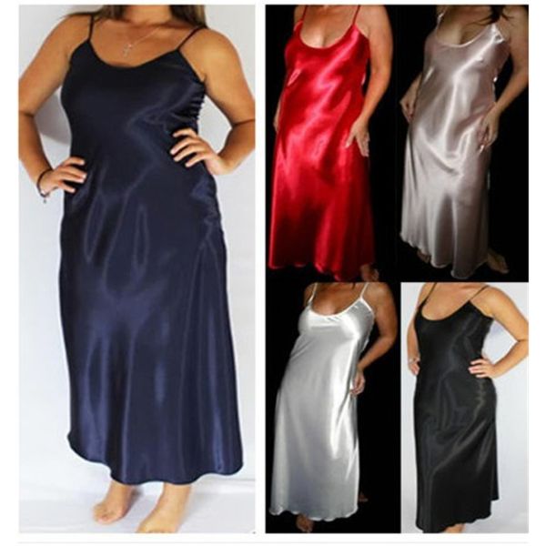 2020 new 4xl plus size women sleepwear sleeveless strap lace nightdress sleepwear nightgown faux silk v-neck robe, Black;red
2020 new 4xl plus size women sleepwear sleeveless strap lace nightdress sleepwear nightgown faux silk v-neck robe, Black;red