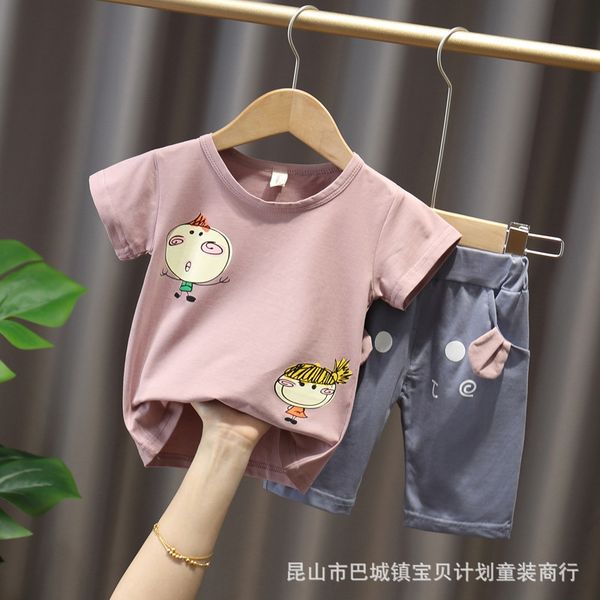 20 new small and medium-sized children short-sleeved casual set suit suit t-shirt pants two-piece base shirt casual pants set
20 new small and medium-sized children short-sleeved casual set suit suit t-shirt pants two-piece base shirt casual pants set