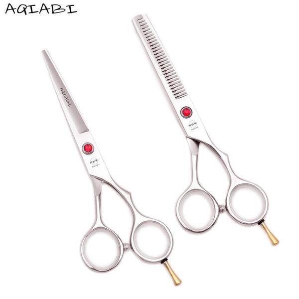 5.5" aqiabi hair scissors 440c japan thinning scissors barber shears set professional hairdressing hair cutting a1013
5.5" aqiabi hair scissors 440c japan thinning scissors barber shears set professional hairdressing hair cutting a1013
