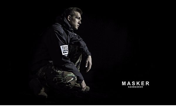 strongpoint gasmasker outdoor jacket, Blue;black