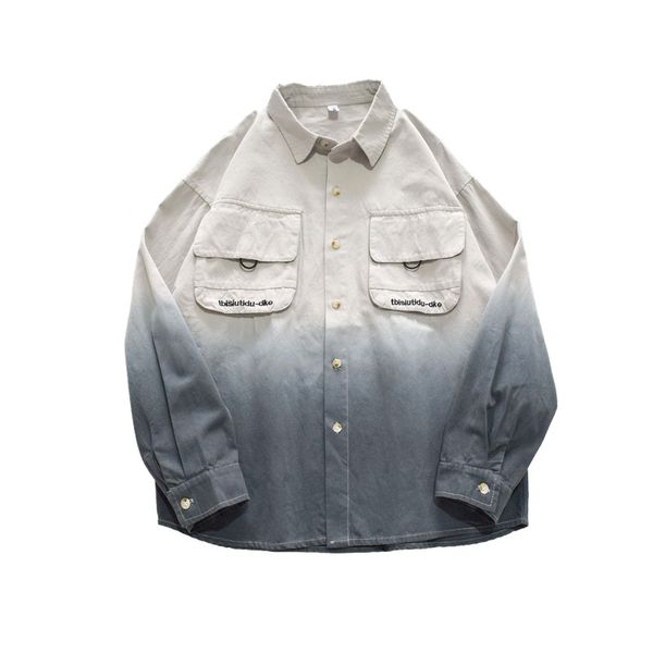 ebaihui new spring cargo gradient long sleeve shirt male and female student trend jacket couple shirt jacket gradient work jacket 14, White;black
ebaihui new spring cargo gradient long sleeve shirt male and female student trend jacket couple shirt jacket gradient work jacket 14, White;black