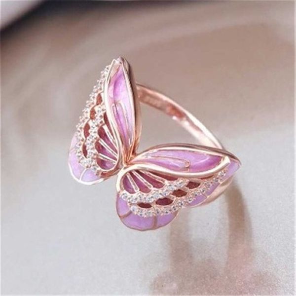 crystal butterfly ring pink enamel animal butterfly rings cluster rings wedding rings gift for women fashion jewelry, Golden;silver
crystal butterfly ring pink enamel animal butterfly rings cluster rings wedding rings gift for women fashion jewelry, Golden;silver