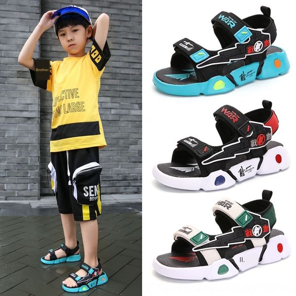 2020 new medium and big boy's soft sole anti-skid sandals children's shoes children's shoes sandals, Black;red
2020 new medium and big boy's soft sole anti-skid sandals children's shoes children's shoes sandals, Black;red