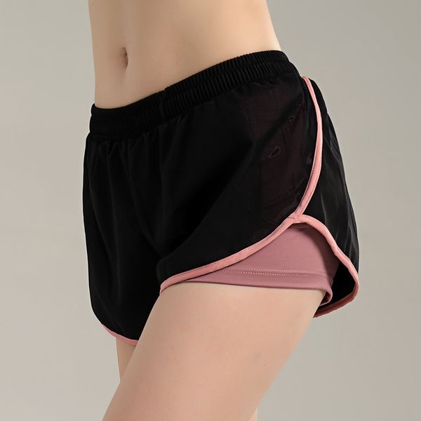 new style mock two-piece sports shorts women's anti-exposure loose pocket breathable running yoga fitness gauze shorts women's, Black;blue
new style mock two-piece sports shorts women's anti-exposure loose pocket breathable running yoga fitness gauze shorts women's, Black;blue