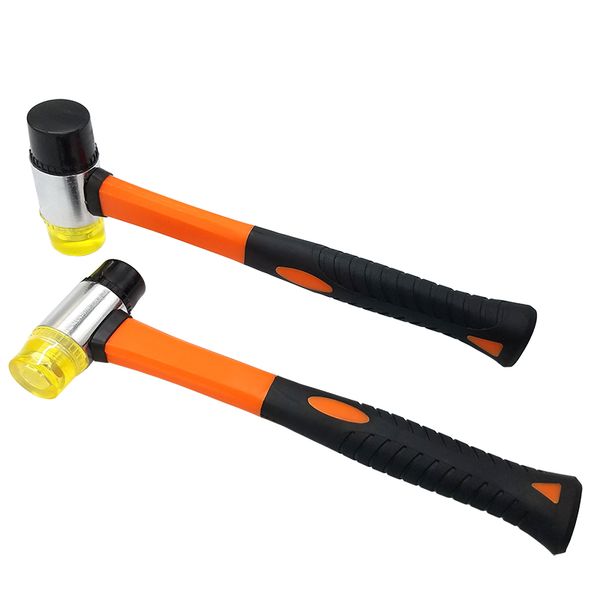 rubber mallet 35/40mm double-faced soft hammer with fiberglass handle for leather crafts, jewelry and flooring installation
rubber mallet 35/40mm double-faced soft hammer with fiberglass handle for leather crafts, jewelry and flooring installation
