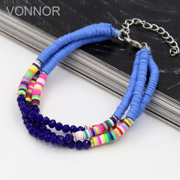 bracelets for women adjustable multilayer polymer clay fimo crystal beaded boho bracelet female gift wrist jewelry, Black
bracelets for women adjustable multilayer polymer clay fimo crystal beaded boho bracelet female gift wrist jewelry, Black