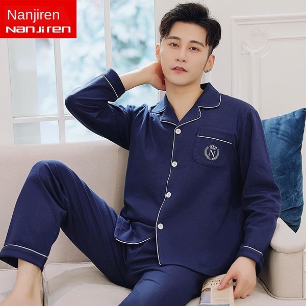 antarctic long-sleeved cotton summer men's pajamas cotton thin green middle-aged autumn home clothes home clothes set set, Blue;red
antarctic long-sleeved cotton summer men's pajamas cotton thin green middle-aged autumn home clothes home clothes set set, Blue;red