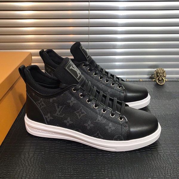 fashion luxury men casual shoes leather custom men lace-up sneakers breathable shoes men shoes high leather big size, Black
fashion luxury men casual shoes leather custom men lace-up sneakers breathable shoes men shoes high leather big size, Black