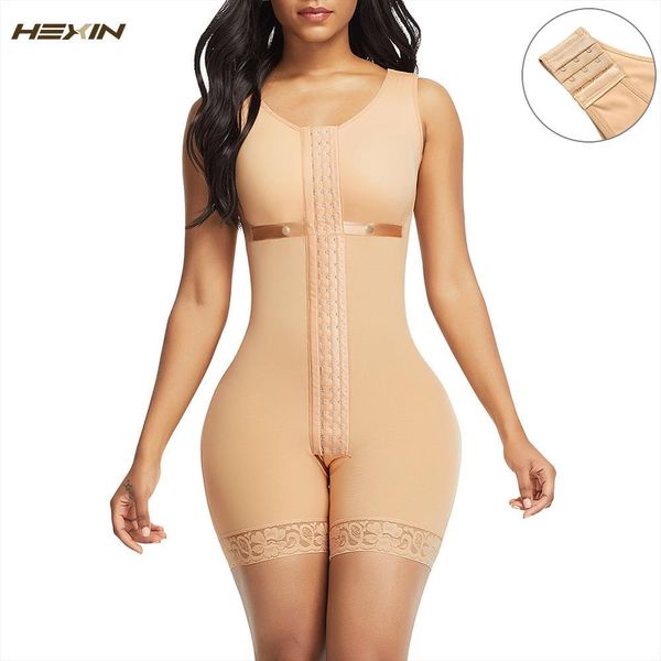 hexin full body shaper shapewear slimming belt girdle corset butt lifter tummy control underwear postpartum faja waist trainer y200710, Black;white 
hexin full body shaper shapewear slimming belt girdle corset butt lifter tummy control underwear postpartum faja waist trainer y200710, Black;white