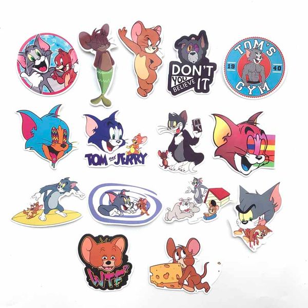 15pcs tom cat jerry mouse cartoon car stickers waterproof suitcase lapguitar luggage skateboard bike toy sticker
15pcs tom cat jerry mouse cartoon car stickers waterproof suitcase lapguitar luggage skateboard bike toy sticker