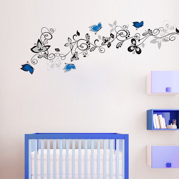creative flower vine butterflies wall sticker for home decor waterproof diy background decoration wallpaper art decals stickers
creative flower vine butterflies wall sticker for home decor waterproof diy background decoration wallpaper art decals stickers