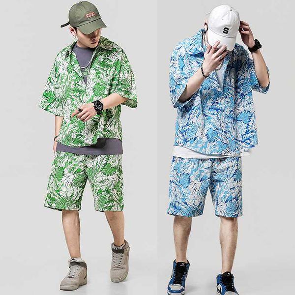 2020 summer fashion floral print shirts men+shorts set men short sleeve shirts casual men clothing sets hip hop sports style, Gray
2020 summer fashion floral print shirts men+shorts set men short sleeve shirts casual men clothing sets hip hop sports style, Gray