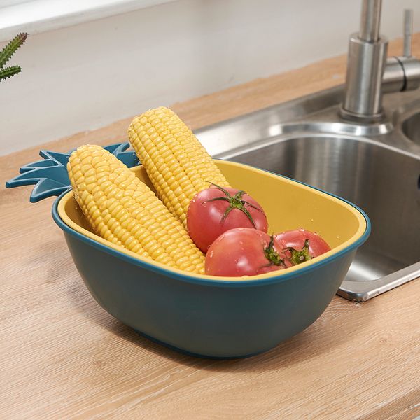 pineapple double color li shui lan kitchen fruits and vegetables draining basin washing vegetable basket household plastic insur
pineapple double color li shui lan kitchen fruits and vegetables draining basin washing vegetable basket household plastic insur