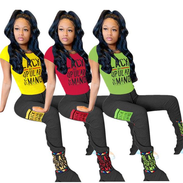 women black letter tracksuit short sleeve t shirt t-shirt + bell-bottoms pants trousers two piece outftis casual sportswear suit clothes ins, White
women black letter tracksuit short sleeve t shirt t-shirt + bell-bottoms pants trousers two piece outftis casual sportswear suit clothes ins, White