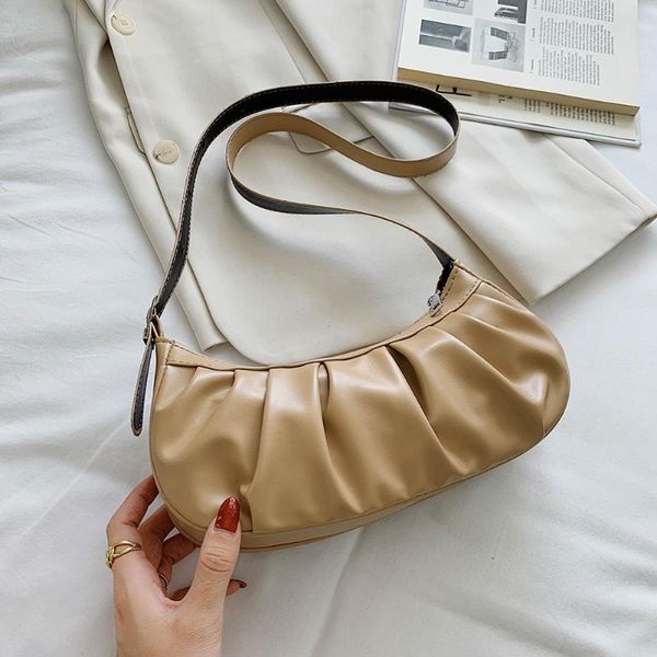 fashion pleated crossbody bag women pu leather solid zipper shoulder handbags popular simple female daily bag
fashion pleated crossbody bag women pu leather solid zipper shoulder handbags popular simple female daily bag