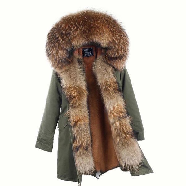 2020 new winter long jacket parkas camouflage army green raccoon fur collar hooded parkas thick coat real fur, Black
2020 new winter long jacket parkas camouflage army green raccoon fur collar hooded parkas thick coat real fur, Black