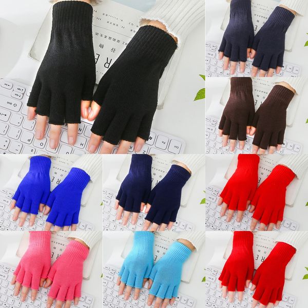 autumn winter men and women couple solid color acrylic knitted warm half finger warm and gloves student writing office work gloves
autumn winter men and women couple solid color acrylic knitted warm half finger warm and gloves student writing office work gloves