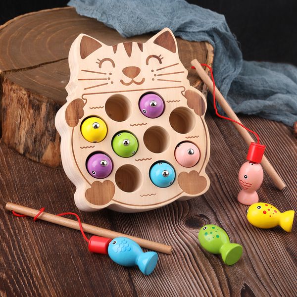 preschool wooden montessori toys magnetic fishing game baby puzzle early education teaching aids math toy for children girl gift t200801
preschool wooden montessori toys magnetic fishing game baby puzzle early education teaching aids math toy for children girl gift t200801