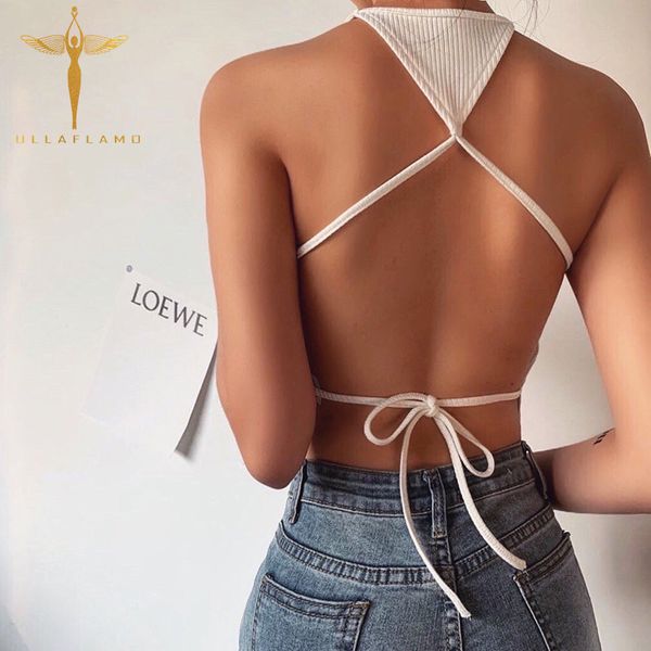 backless camis women criss cross halter crop camisole party club 2020 summer bandage slim female streetwear tank, White
backless camis women criss cross halter crop camisole party club 2020 summer bandage slim female streetwear tank, White