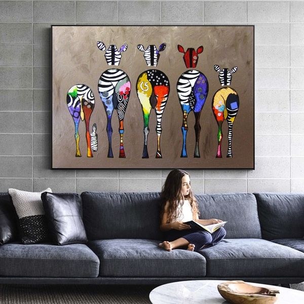 modern abstract zebra canvas art painting colorful african animals wall art prints pictures for living room children kid's room home de
modern abstract zebra canvas art painting colorful african animals wall art prints pictures for living room children kid's room home de
