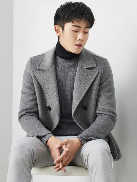 2020 new 100% wool coat men double-sided short handmade spring male jacket woolen coats overcoat mg-00-7167 kj1313, Black
2020 new 100% wool coat men double-sided short handmade spring male jacket woolen coats overcoat mg-00-7167 kj1313, Black
