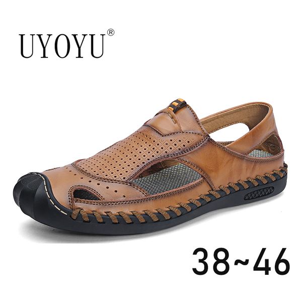 classic men's sandals summer soft sandals comfortable men shoes genuine leather big size soft outdoor men roman, Black
classic men's sandals summer soft sandals comfortable men shoes genuine leather big size soft outdoor men roman, Black