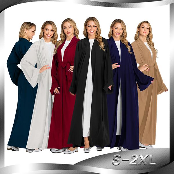 solid kimono open abaya dubai kaftan muslim hijab dress abayas for women robe africaine femme caftan turkish islam clothing oman, Red
solid kimono open abaya dubai kaftan muslim hijab dress abayas for women robe africaine femme caftan turkish islam clothing oman, Red