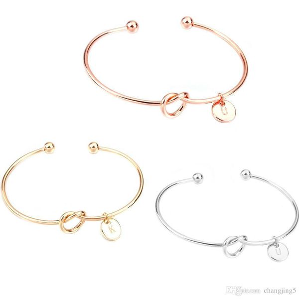 new 26 letter rose gold silver gold color knot heart bracelet bangle girl fashion jewelry zinc alloy round pendant chain & link bracelets, Black
new 26 letter rose gold silver gold color knot heart bracelet bangle girl fashion jewelry zinc alloy round pendant chain & link bracelets, Black