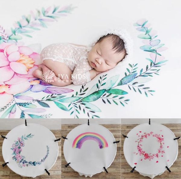 150*150cm Baby Pgraphy Blanket Floral Baby Background For P Studio Newborn Pgraphy Prop Backdrop ,#p2481