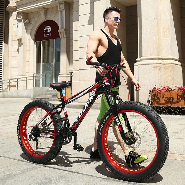 official founder brand 27-speed tire snowmobile 4.0 ultra-wide cross-country beach variable speed mountain bike men and women
official founder brand 27-speed tire snowmobile 4.0 ultra-wide cross-country beach variable speed mountain bike men and women