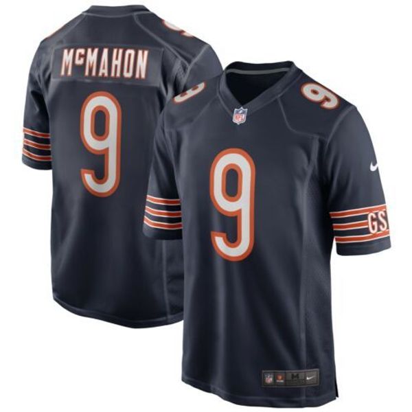 jim mcmahon #9 men's retired xs-5xl stitched football jerseys, Gray