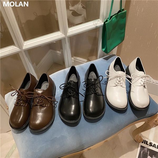 molan brand design 2020 autumn thick bottom comfortable lace up good leather flats shoes retro style moccasin women, Black
molan brand design 2020 autumn thick bottom comfortable lace up good leather flats shoes retro style moccasin women, Black