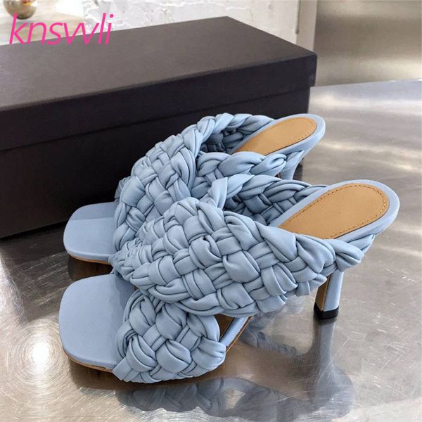 braided slippers woman mules high heels cross strap woven ladies slides designer brand women sandals summer party shoes female, Black
braided slippers woman mules high heels cross strap woven ladies slides designer brand women sandals summer party shoes female, Black