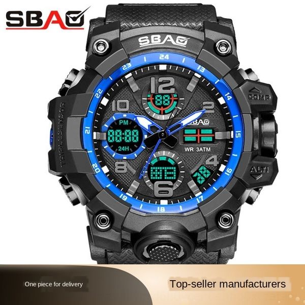 waterproof alarm clock luminous electronic electronic new multifunctional sports watch men's card home watch, Blue
waterproof alarm clock luminous electronic electronic new multifunctional sports watch men's card home watch, Blue