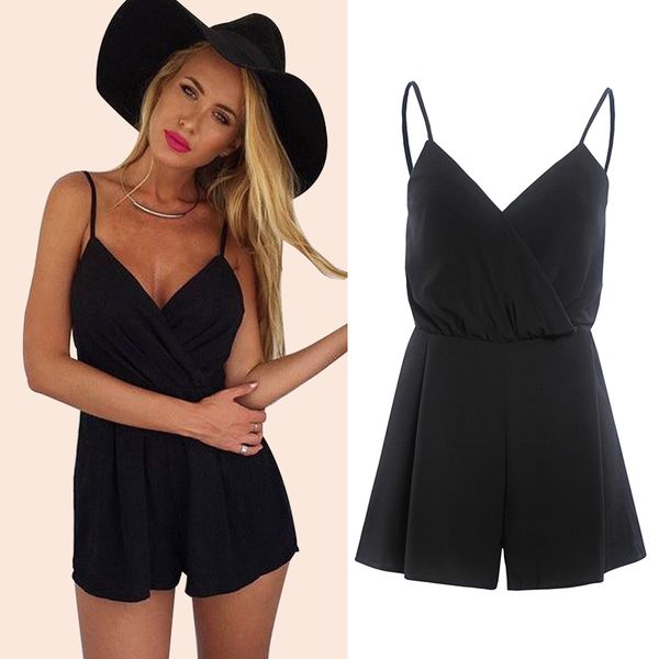 2020 women summer v-neck playsuit sleeveless solid elegant bodycon party jumpsuit romper clubwear black female overall, Black;white
2020 women summer v-neck playsuit sleeveless solid elegant bodycon party jumpsuit romper clubwear black female overall, Black;white