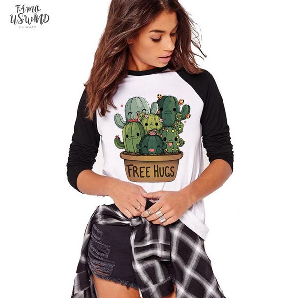 long autumn long sleeve t shirt big size womens tshirt cute cactus hugs design raglan sleeve tee shirt female camiseta, White
long autumn long sleeve t shirt big size womens tshirt cute cactus hugs design raglan sleeve tee shirt female camiseta, White