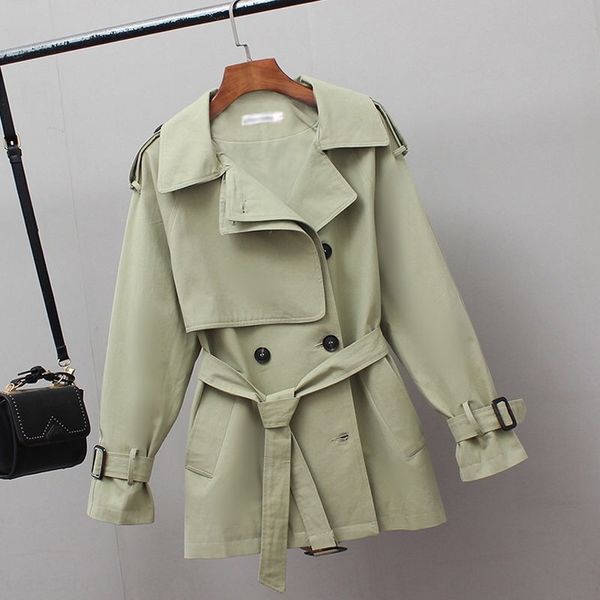 hth5y british fashion windbreaker women's 2020 spring and autumn small waist slimming all-match new product special short coat, Tan;black
hth5y british fashion windbreaker women's 2020 spring and autumn small waist slimming all-match new product special short coat, Tan;black