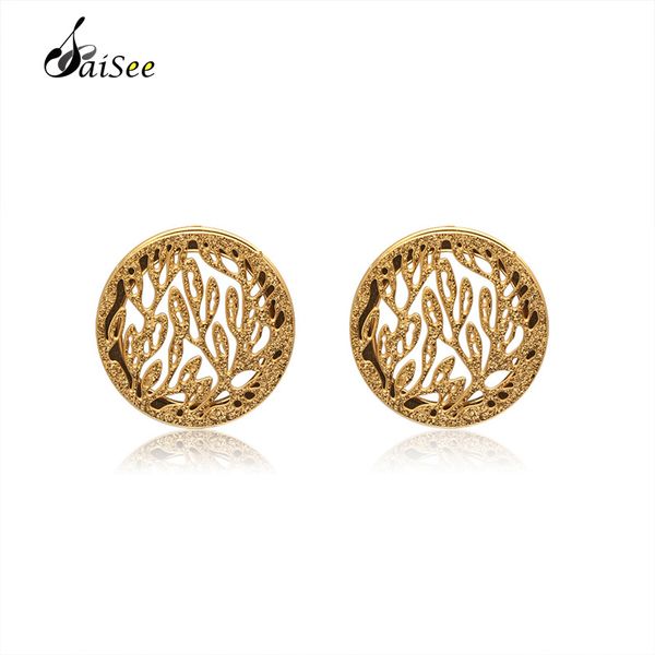charm saisee hollow round small stud earrings for women gold color circle stainless steel female fashion jewelry nickel free, Golden
charm saisee hollow round small stud earrings for women gold color circle stainless steel female fashion jewelry nickel free, Golden