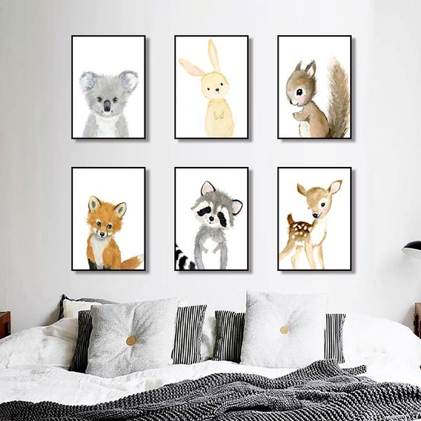 cartoon fox koala deer rabbit squirrel nordic posters and prints wall art print canvas painting nursery wall pictures kids room
cartoon fox koala deer rabbit squirrel nordic posters and prints wall art print canvas painting nursery wall pictures kids room