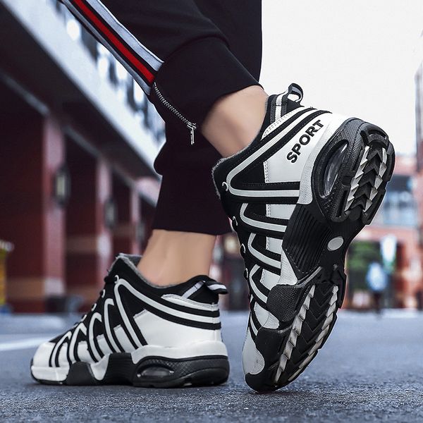 autumn and winter new high-air cushion plus velvet sneakers cotton shoes high-quality cold-proof non-slip men's casual shoes, Black
autumn and winter new high-air cushion plus velvet sneakers cotton shoes high-quality cold-proof non-slip men's casual shoes, Black