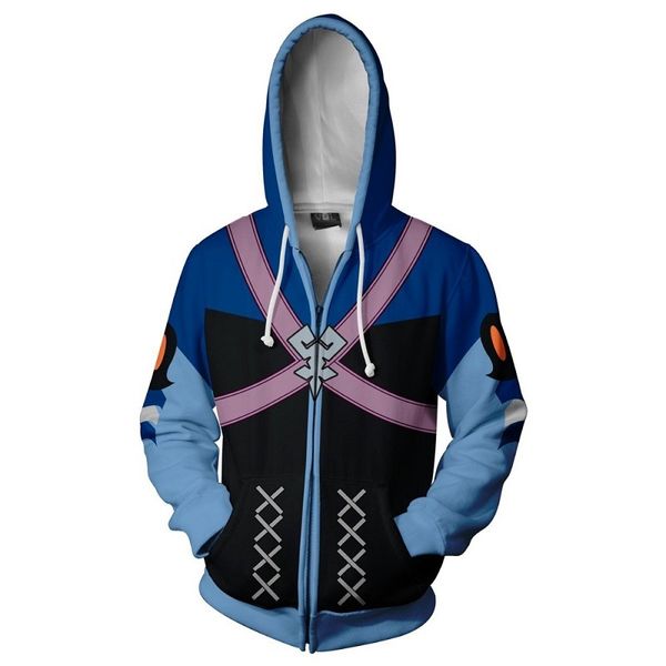 2020 autumn winter 3d printed kingdom hearts hoodies aqua zip up hoodie jacket clothing, Black
2020 autumn winter 3d printed kingdom hearts hoodies aqua zip up hoodie jacket clothing, Black
