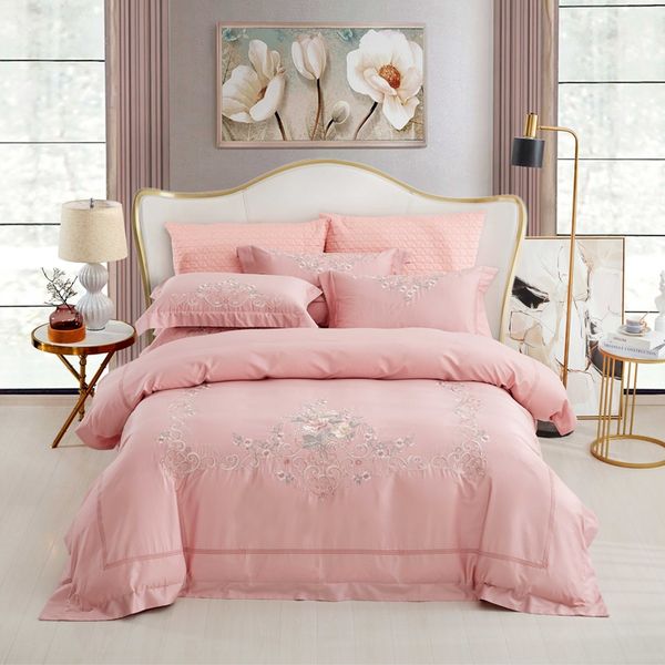 pink embroidery bedlinen bedding set king size bed linen egyptian cotton duvet cover bedspread set pillowcases
pink embroidery bedlinen bedding set king size bed linen egyptian cotton duvet cover bedspread set pillowcases