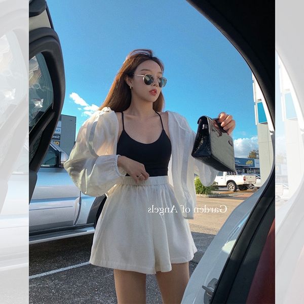 breathable tencel ~ physical sun protection elegant sports long-sleeved coat shorts coat waist shorts bat sleeve suit, Gray
breathable tencel ~ physical sun protection elegant sports long-sleeved coat shorts coat waist shorts bat sleeve suit, Gray