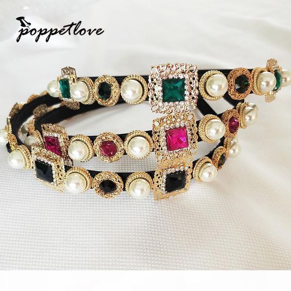 new hairband baroque luxury crystal headband brand headdress fashion pearl hair jewelry for women c19041101, Slivery;golden
new hairband baroque luxury crystal headband brand headdress fashion pearl hair jewelry for women c19041101, Slivery;golden