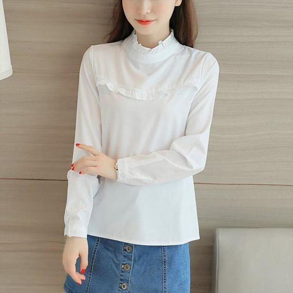 women chiffon blouse spring summer elegant o neck ladies office shirts korean fashion casual slim solid color, White
women chiffon blouse spring summer elegant o neck ladies office shirts korean fashion casual slim solid color, White