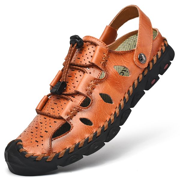 new fashion summer beach breathable men sandals genuine leather men's sandal man causal shoes plus size 39-44
new fashion summer beach breathable men sandals genuine leather men's sandal man causal shoes plus size 39-44
