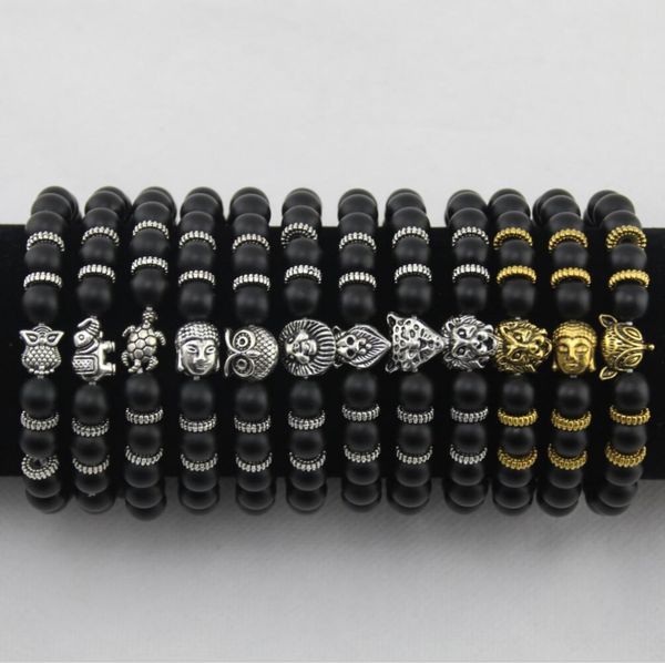mens bracelets luxury jewelry women matt stone bead bracelet elephant leopard head lion head owl turtle lava charm bracelets, Golden;silver
mens bracelets luxury jewelry women matt stone bead bracelet elephant leopard head lion head owl turtle lava charm bracelets, Golden;silver
