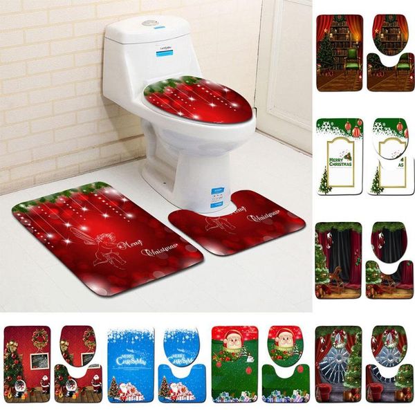 christmas decorations polyester fiber 3pcs floor mat rug washable xmas decoration 3d printed soft bathroom toilet seat cover carpet
christmas decorations polyester fiber 3pcs floor mat rug washable xmas decoration 3d printed soft bathroom toilet seat cover carpet